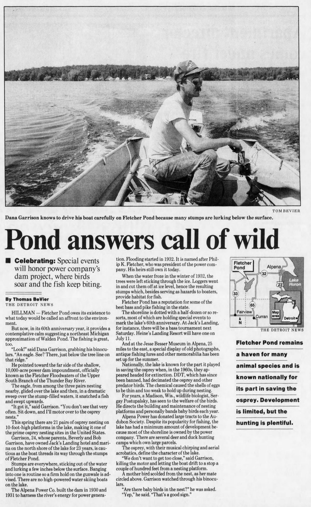 Jacks Landing - June 14 1992 Article On Pond